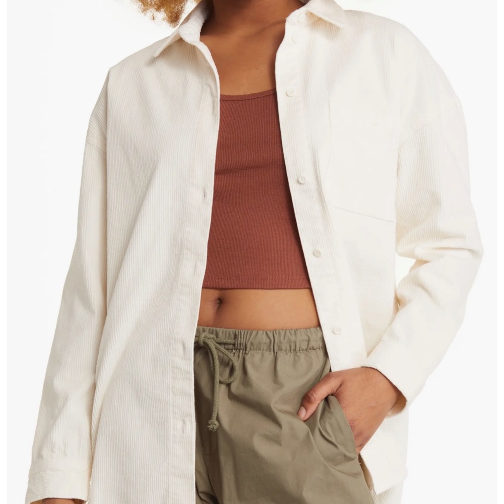 NORDSTROM corduroy button up shirt